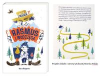 Kolaż z dwóch zdjęć okładki i notka o książce „Rasmus i włóczęga” z 2021 r.